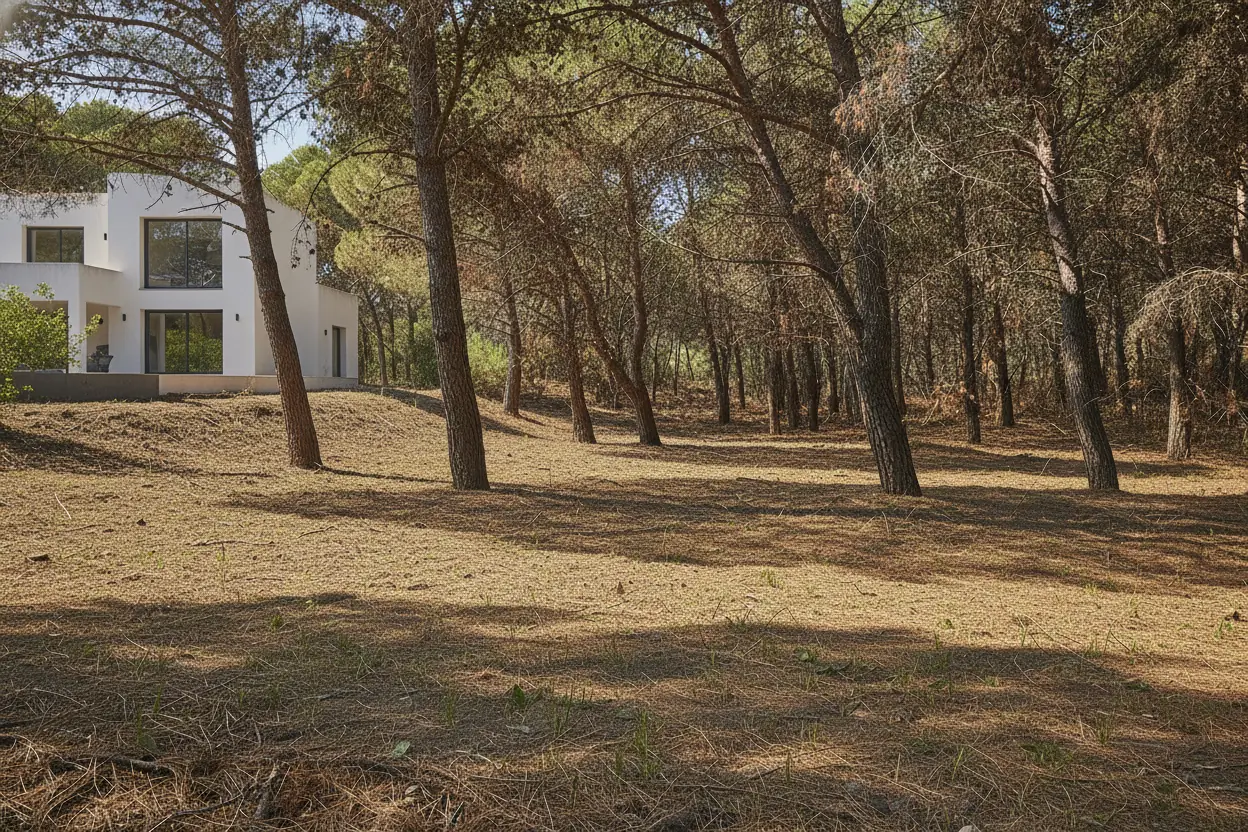 Terrain dégagé et sécurisé après intervention de débroussaillage à Perpignan