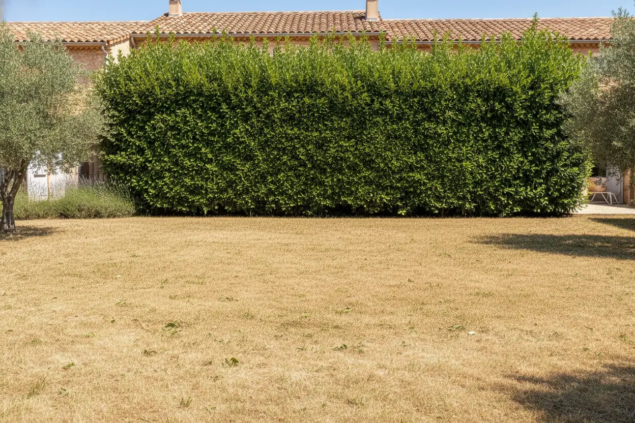 Allée dégagée après broyage des déchets verts